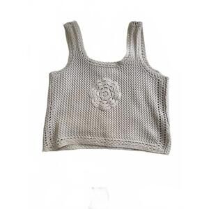 Jessica Simpson Crocheted Knit Tank Top